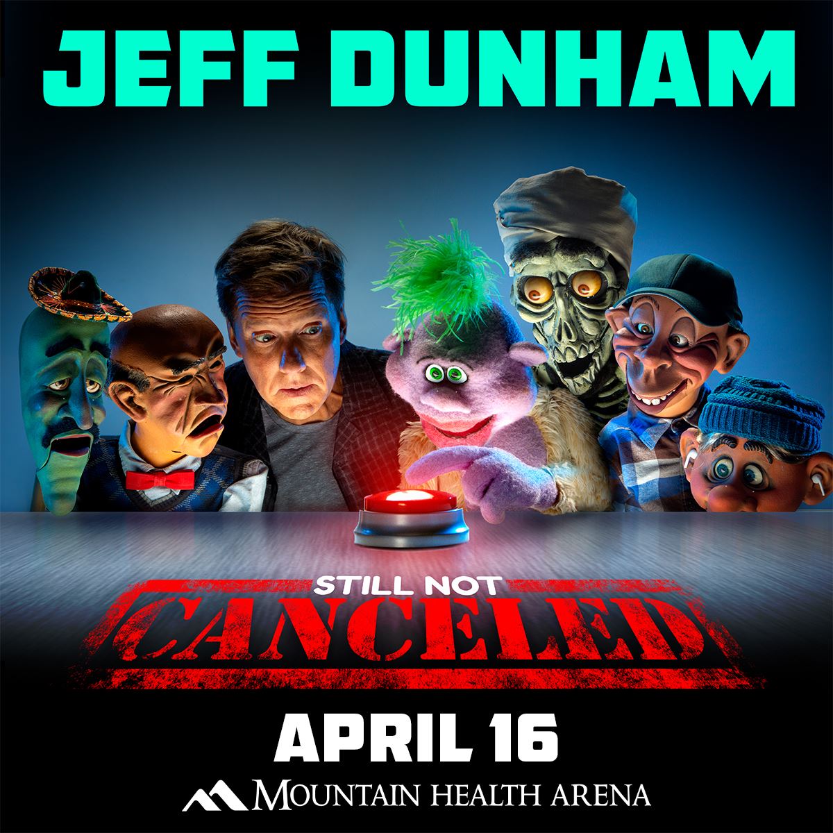 Jeff Dunham Still Not Canceled Tour at the Mountain Health Arena