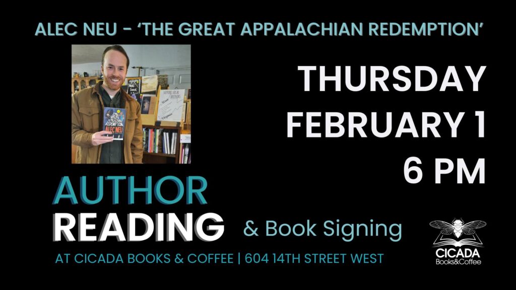 Author Reading & Book Signing - Alec Neu - Cabell-Huntington CVB