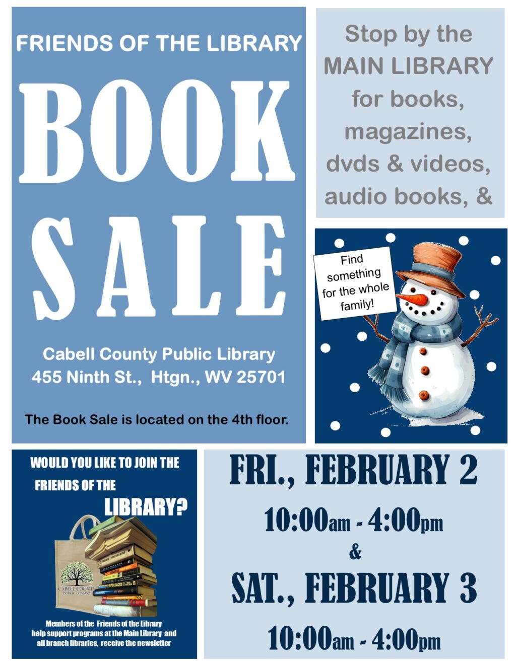 Friends Of The Library Book Sale - Cabell-Huntington CVB