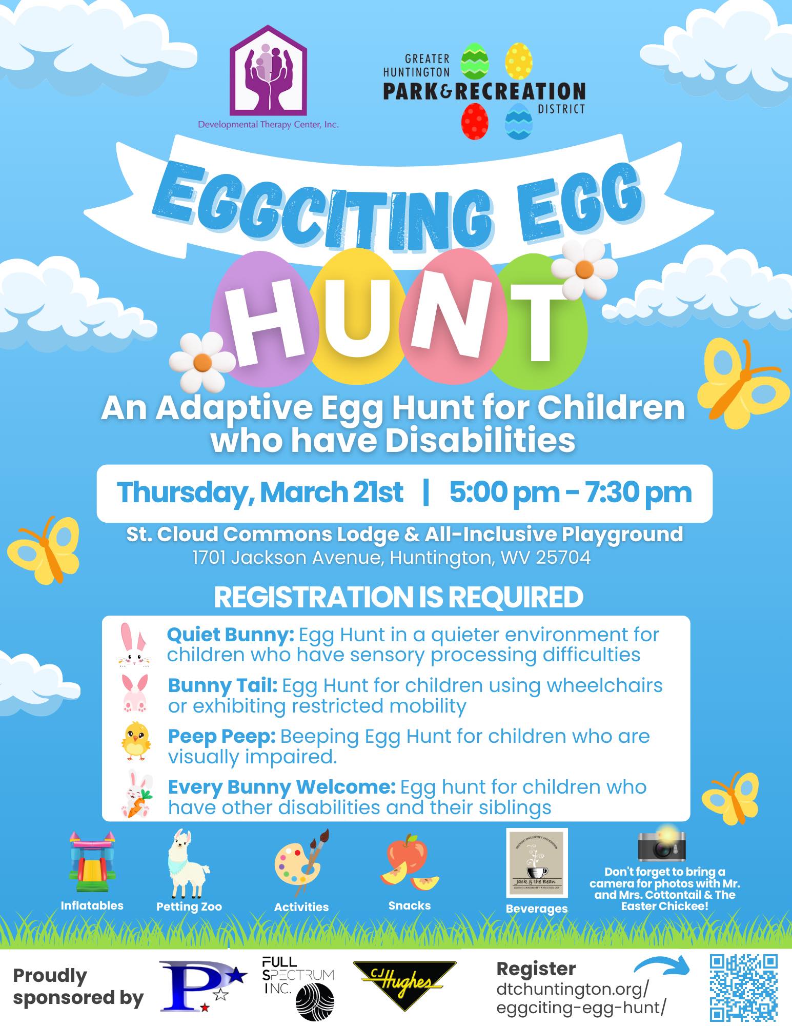 Eggiciting Egg Hunt: An Adaptive Egg Hunt for Children who have Disabilities - Cabell-Huntington CVB